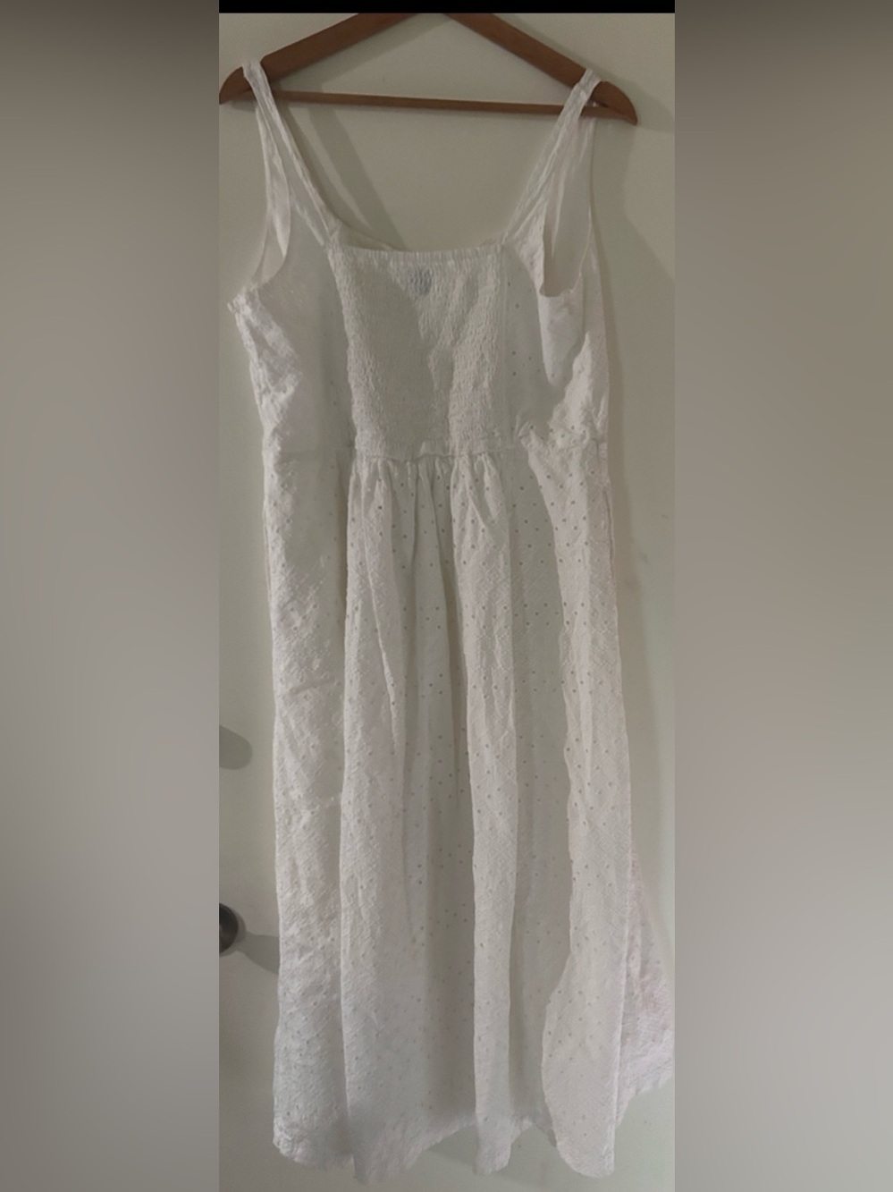 Old Navy white eyelet maxi dress
